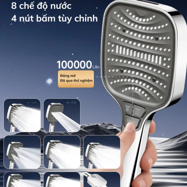 Đánh giá thực tế 8 chế độ phun của vòi sen BUNOS – Trải nghiệm từ người dùng