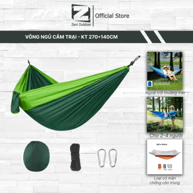 Võng Camping Gấp Gọn Siêu Nhẹ - Dã Ngoại, Cắm Trại, Du Lịch Tiện Lợi - Giá Chỉ 189k! 2