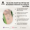 Vòng cổ bạc 950 kết hợp mặt đá Herkimer Diamond tự nhiên phụ kiện thời trang nữ, trang sức phong thuỷ Mi Shungite 4
