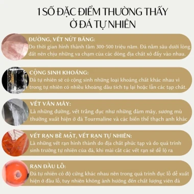 Vòng cổ bạc 950 kết hợp mặt đá Herkimer Diamond tự nhiên phụ kiện thời trang nữ, trang sức phong thuỷ Mi Shungite 5