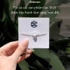 Vòng cổ bạc 950 kết hợp mặt đá Herkimer Diamond tự nhiên phụ kiện thời trang nữ, trang sức phong thuỷ Mi Shungite 6