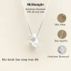 Vòng cổ bạc 950 kết hợp mặt đá Herkimer Diamond tự nhiên phụ kiện thời trang nữ, trang sức phong thuỷ Mi Shungite 7
