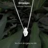 Vòng cổ bạc 950 kết hợp mặt đá Herkimer Diamond tự nhiên phụ kiện thời trang nữ, trang sức phong thuỷ Mi Shungite 9