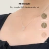 Vòng cổ bạc 950 kết hợp mặt đá Herkimer Diamond tự nhiên phụ kiện thời trang nữ, trang sức phong thuỷ Mi Shungite 11
