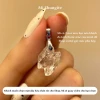 Vòng cổ bạc 950 kết hợp mặt đá Herkimer Diamond tự nhiên phụ kiện thời trang nữ, trang sức phong thuỷ Mi Shungite 13