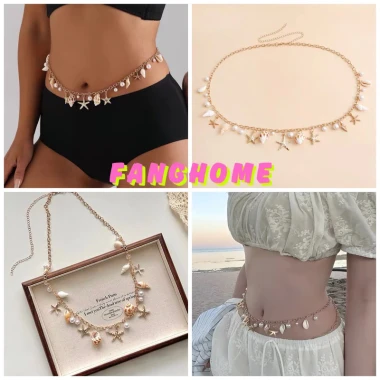 Vòng Đeo Eo Ốc Biển Sao Biển Mùa Hè Trendy - Lắc Eo Phụ Kiện Du Lịch Giá Chỉ 39.000đ 2