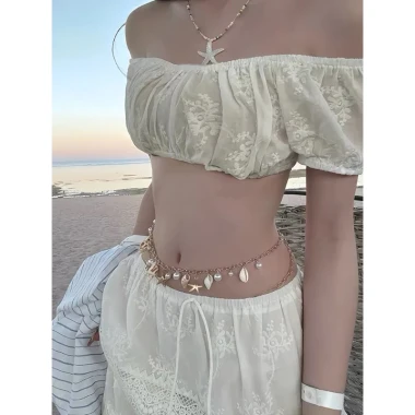 Vòng Đeo Eo Ốc Biển Sao Biển Mùa Hè Trendy - Lắc Eo Phụ Kiện Du Lịch Giá Chỉ 39.000đ 5