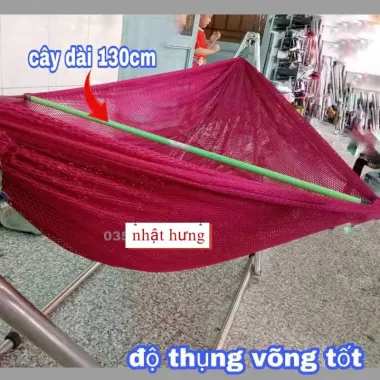 Võng Lưới Bó Đầu 2 Lớp Cỡ Đại Dài 240cm Giá Rẻ Chỉ 125k - Chất Vải Dày Cao Cấp 6 Võng Lưới Bó Đầu 2 Lớp Cỡ Đại Dài 240cm Giá Rẻ Chỉ 125k - Chất Vải Dày Cao Cấp 6
