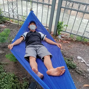 Võng Lưới Bó Đầu 2 Lớp Cỡ Đại Dài 240cm Giá Rẻ Chỉ 125k - Chất Vải Dày Cao Cấp 10 Võng Lưới Bó Đầu 2 Lớp Cỡ Đại Dài 240cm Giá Rẻ Chỉ 125k - Chất Vải Dày Cao Cấp 10