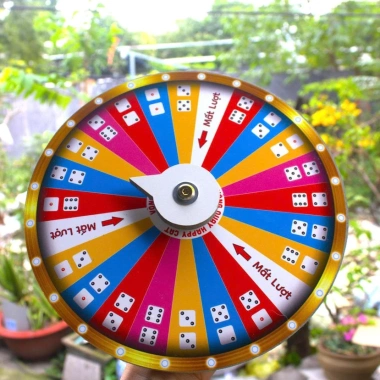 Vòng Quay May Mắn 2 Cục Xúc Xắc 24 Ô Đường Kính 25cm - Chỉ 79.000đ 4