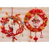 Vòng treo cửa Tết decor đầu Lân cún kẽm phong cách, trang trí nhà cửa, quà Tết Yagarden giá 99,000. 3