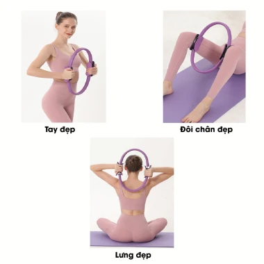 Vòng tròn tập Yoga Pilates kháng lực cao cấp - Mở lưng, nở ngực, giá chỉ 94900đ 3 Vòng tròn tập Yoga Pilates kháng lực cao cấp - Mở lưng, nở ngực, giá chỉ 94900đ 3