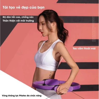 Vòng tròn tập Yoga Pilates kháng lực cao cấp - Mở lưng, nở ngực, giá chỉ 94900đ 5 Vòng tròn tập Yoga Pilates kháng lực cao cấp - Mở lưng, nở ngực, giá chỉ 94900đ 5