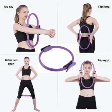Vòng tròn tập Yoga Pilates kháng lực cao cấp - Mở lưng, nở ngực, giá chỉ 94900đ 7 Vòng tròn tập Yoga Pilates kháng lực cao cấp - Mở lưng, nở ngực, giá chỉ 94900đ 7