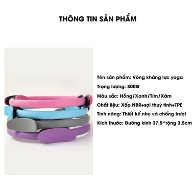 Vòng tròn tập Yoga Pilates kháng lực cao cấp - Mở lưng, nở ngực, giá chỉ 94900đ 8 Vòng tròn tập Yoga Pilates kháng lực cao cấp - Mở lưng, nở ngực, giá chỉ 94900đ 8