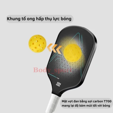 Vợt Pickleball Carbon T700 Siêu Nhẹ Mặt Nhám - Giảm Giá Cực Sốc Chỉ 309k! 6 Vợt Pickleball Carbon T700 Siêu Nhẹ Mặt Nhám - Giảm Giá Cực Sốc Chỉ 309k! 6