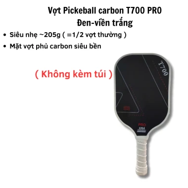 Vợt Pickleball Carbon T700 Siêu Nhẹ Mặt Nhám - Giảm Giá Cực Sốc Chỉ 309k! 11 Vợt Pickleball Carbon T700 Siêu Nhẹ Mặt Nhám - Giảm Giá Cực Sốc Chỉ 309k! 11