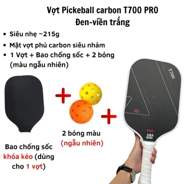 Vợt Pickleball Carbon T700 Siêu Nhẹ Mặt Nhám - Giảm Giá Cực Sốc Chỉ 309k! 14 Vợt Pickleball Carbon T700 Siêu Nhẹ Mặt Nhám - Giảm Giá Cực Sốc Chỉ 309k! 14