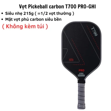 Vợt Pickleball Carbon T700 Siêu Nhẹ Mặt Nhám - Giảm Giá Cực Sốc Chỉ 309k! 15 Vợt Pickleball Carbon T700 Siêu Nhẹ Mặt Nhám - Giảm Giá Cực Sốc Chỉ 309k! 15
