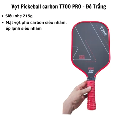 Vợt Pickleball Carbon T700 Siêu Nhẹ Mặt Nhám - Giảm Giá Cực Sốc Chỉ 309k! 21 Vợt Pickleball Carbon T700 Siêu Nhẹ Mặt Nhám - Giảm Giá Cực Sốc Chỉ 309k! 21