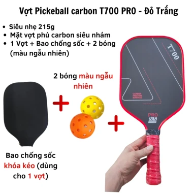 Vợt Pickleball Carbon T700 Siêu Nhẹ Mặt Nhám - Giảm Giá Cực Sốc Chỉ 309k! 23 Vợt Pickleball Carbon T700 Siêu Nhẹ Mặt Nhám - Giảm Giá Cực Sốc Chỉ 309k! 23
