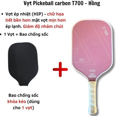 Vợt Pickleball Carbon T700 Siêu Nhẹ Mặt Nhám - Giảm Giá Cực Sốc Chỉ 309k! 25 Vợt Pickleball Carbon T700 Siêu Nhẹ Mặt Nhám - Giảm Giá Cực Sốc Chỉ 309k! 25