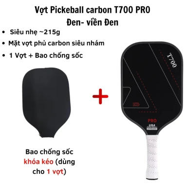 Vợt Pickleball Carbon T700 Siêu Nhẹ Mặt Nhám - Giảm Giá Cực Sốc Chỉ 309k! 39 Vợt Pickleball Carbon T700 Siêu Nhẹ Mặt Nhám - Giảm Giá Cực Sốc Chỉ 309k! 39