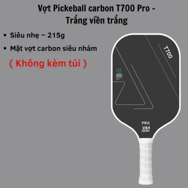 Vợt Pickleball Carbon T700 Siêu Nhẹ Mặt Nhám - Giảm Giá Cực Sốc Chỉ 309k! 41 Vợt Pickleball Carbon T700 Siêu Nhẹ Mặt Nhám - Giảm Giá Cực Sốc Chỉ 309k! 41