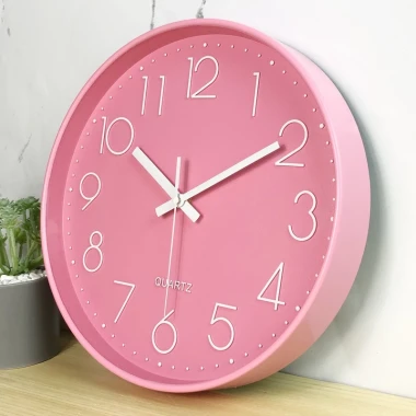 [VOUCHER 10K] Đồng hồ treo tường tròn, kim trôi CÓ MẶT KÍNH, đồng hồ treo tường Decor Tặng Pin, Móc đinh 19