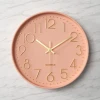 [VOUCHER 10K] Đồng hồ treo tường tròn, kim trôi CÓ MẶT KÍNH, đồng hồ treo tường Decor Tặng Pin, Móc đinh 23
