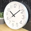 [VOUCHER 10K] Đồng hồ treo tường tròn, kim trôi CÓ MẶT KÍNH, đồng hồ treo tường Decor Tặng Pin, Móc đinh 35