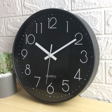 [VOUCHER 10K] Đồng hồ treo tường tròn, kim trôi CÓ MẶT KÍNH, đồng hồ treo tường Decor Tặng Pin, Móc đinh 39