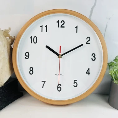 [VOUCHER 10K] Đồng hồ treo tường tròn, kim trôi CÓ MẶT KÍNH, đồng hồ treo tường Decor Tặng Pin, Móc đinh 53