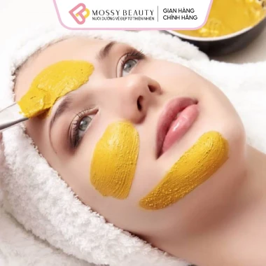 [VOUCHER 11.11] Bột Mặt Nạ Tinh Bột Nghệ Nguyên Chất Hữu Cơ, Giúp Dưỡng Trắng Da, Mờ Thâm - MOSSY BEAUTY 6
