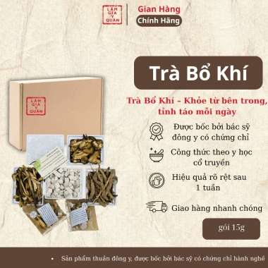[Voucher giảm sâu 10.10]Trà bổ khí tăng cường thể lực, giảm mệt mỏi, cải thiện tiêu hóa gói 15g - Lâm gia y quán 2