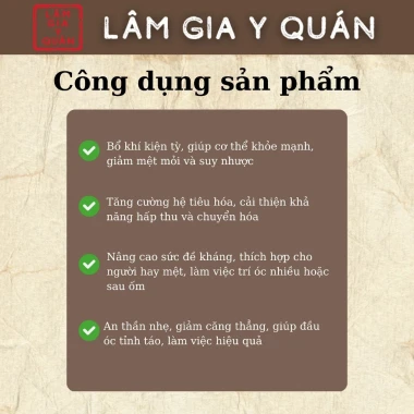 [Voucher giảm sâu 10.10]Trà bổ khí tăng cường thể lực, giảm mệt mỏi, cải thiện tiêu hóa gói 15g - Lâm gia y quán 6