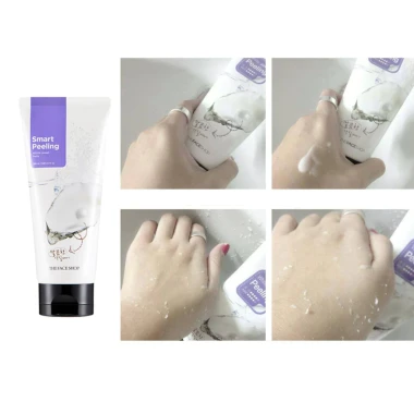 White Jewel Peeling Tẩy tế bào da chết ngọc trai The Face Shop 120ml giá 142.000 giảm giá da sáng mịn 2