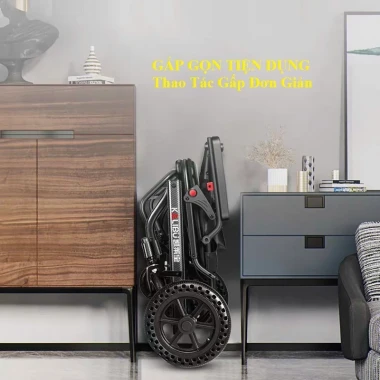 Xe lăn gấp KALIBU ngả lưng nâng cấp - nhẹ, du lịch cho người già, bệnh, 6.999.000 6