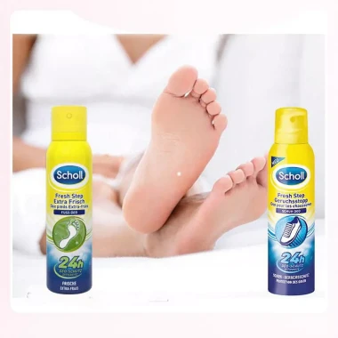 Xịt Khử Mùi Hôi Chân & Giày Scholl Đức - Diệt Mùi, Ngăn Chống Hôi Chân, Giá Tốt 125k 4 Xịt Khử Mùi Hôi Chân & Giày Scholl Đức - Diệt Mùi, Ngăn Chống Hôi Chân, Giá Tốt 125k 4