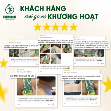 Xịt Xoa Bóp Khương Hoạt Hỗ Trợ Giảm Đau Nhức Mỏi Cơ Xương Khớp, Khu Phong Tán Hàn, Chiết Xuất Thảo Dược - Chai 50ml