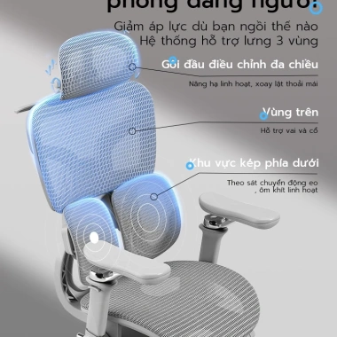 Xpanse T9 ghế công thái học ghế gaming đệm lưng kép 4 lò xo, lưới du pont ghế xoay văn phòng ghế làm việc