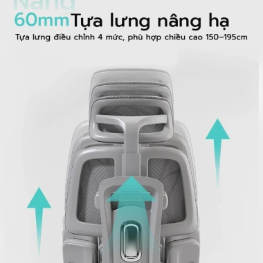 Xpanse X360 – Ghế công thái học, tựa lưng linh hoạt, đệm êm, 300kg, giá 4,8 triệu