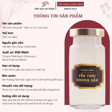 Yến Sào Khánh Hòa Chưng Sẵn 11 Vị Giảm 22% - 61600đ - Yến Nguyên Chất 35% Tiện Lợi Ngon Miệng 3 Yến Sào Khánh Hòa Chưng Sẵn 11 Vị Giảm 22% - 61600đ - Yến Nguyên Chất 35% Tiện Lợi Ngon Miệng 3