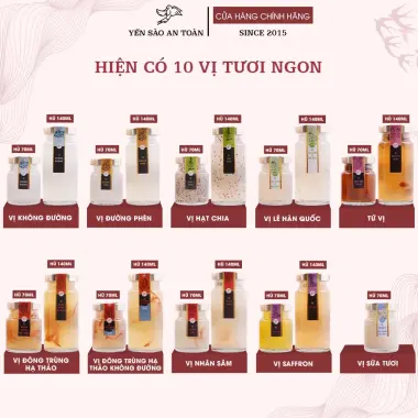 Yến Sào Khánh Hòa Chưng Sẵn 11 Vị Giảm 22% - 61600đ - Yến Nguyên Chất 35% Tiện Lợi Ngon Miệng 4 Yến Sào Khánh Hòa Chưng Sẵn 11 Vị Giảm 22% - 61600đ - Yến Nguyên Chất 35% Tiện Lợi Ngon Miệng 4