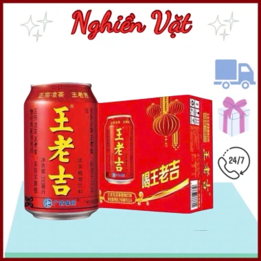 1 Thùng 24 lon trà sâm, trà thảo mộc Wanglaoji lon 310ml- Nghiền vặt 1 Thùng 24 lon trà sâm, trà thảo mộc Wanglaoji lon 310ml- Nghiền vặt