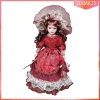 16.14 '' Búp Bê Sứ Cô Gái Hình Trang Trí Nhà Đứng Hình Trong Đầm Búp Bê Gốm Cho Gia Đình Quà Tặng Đảng Văn Phòng