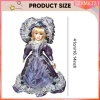 16.14 '' Búp Bê Sứ Cô Gái Hình Trang Trí Nhà Đứng Hình Trong Đầm Búp Bê Gốm Cho Gia Đình Quà Tặng Đảng Văn Phòng 2