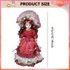16.14 '' Búp Bê Sứ Cô Gái Hình Trang Trí Nhà Đứng Hình Trong Đầm Búp Bê Gốm Cho Gia Đình Quà Tặng Đảng Văn Phòng 7