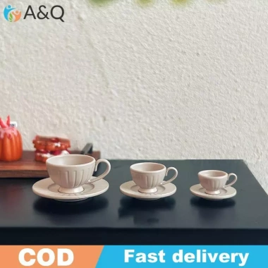 2 Chiếc Nhà Búp Bê Thu Nhỏ Đồ Ăn Mini Họa Tiết Dọc Cà Phê - Mô Hình Đồ Chơi Phụ Kiện 2