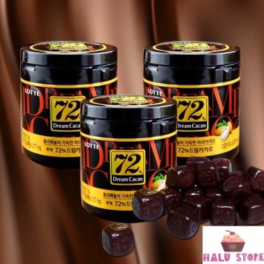 [2 Loại] Sô cô la đắng Lotte Dream Cacao 56% - 72% Chocolate đắng Lotte hủ 86gr - Hàn Quốc 5